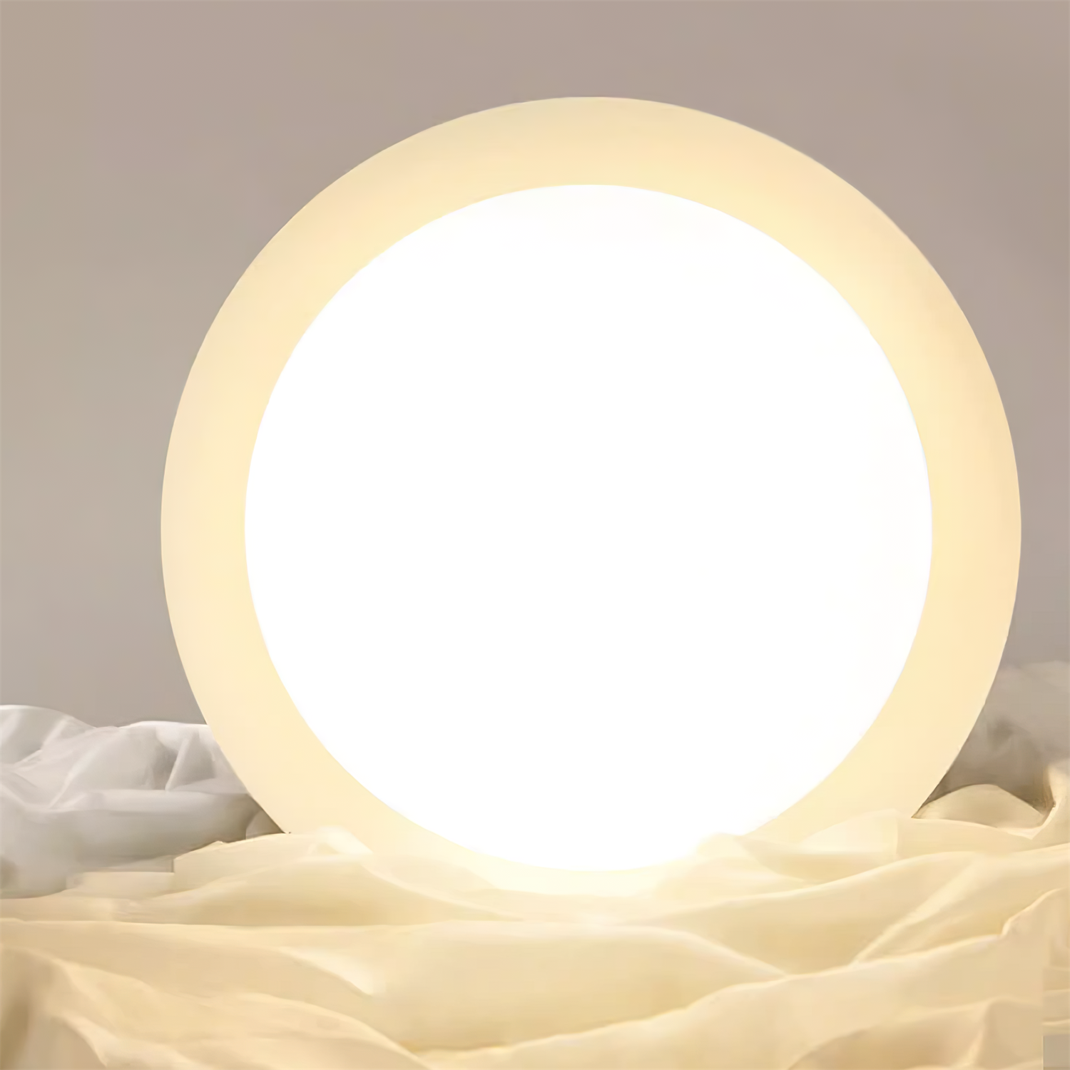 Candeeiro de teto redondo LED - Brilho natural e elegância discreta