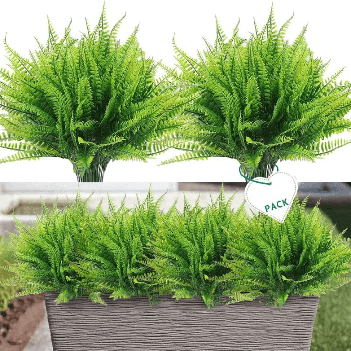 人工のシダのブーケ – 自然で持続可能な効果