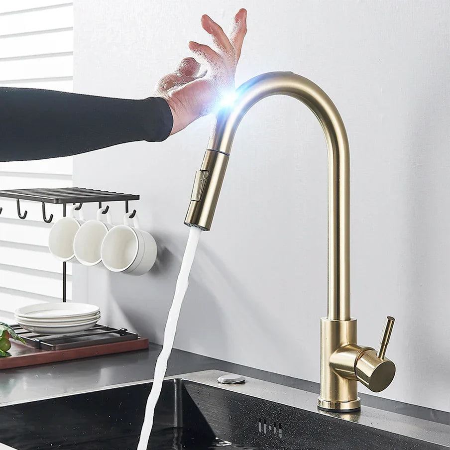 Smart Kitchen Faucet – Touch Sensor and Flexible Spray