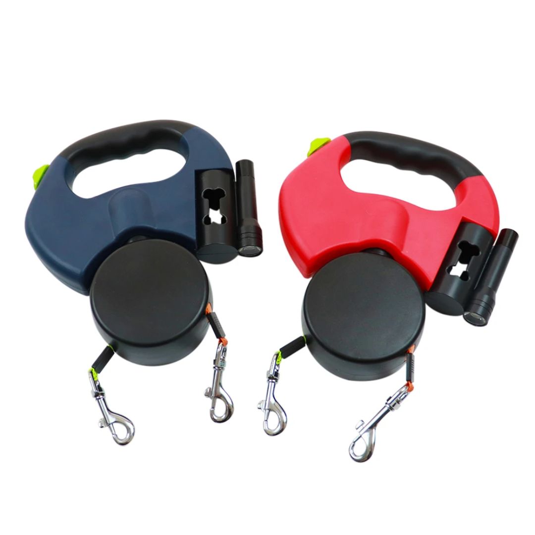 Lad Dobbeltræk til Hunde – Med LED-lampe og Posedispenser