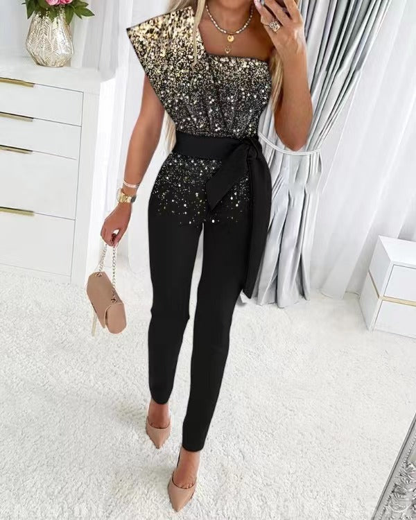 Bernice | Elegant Set – Belted Style and Glitter Detail