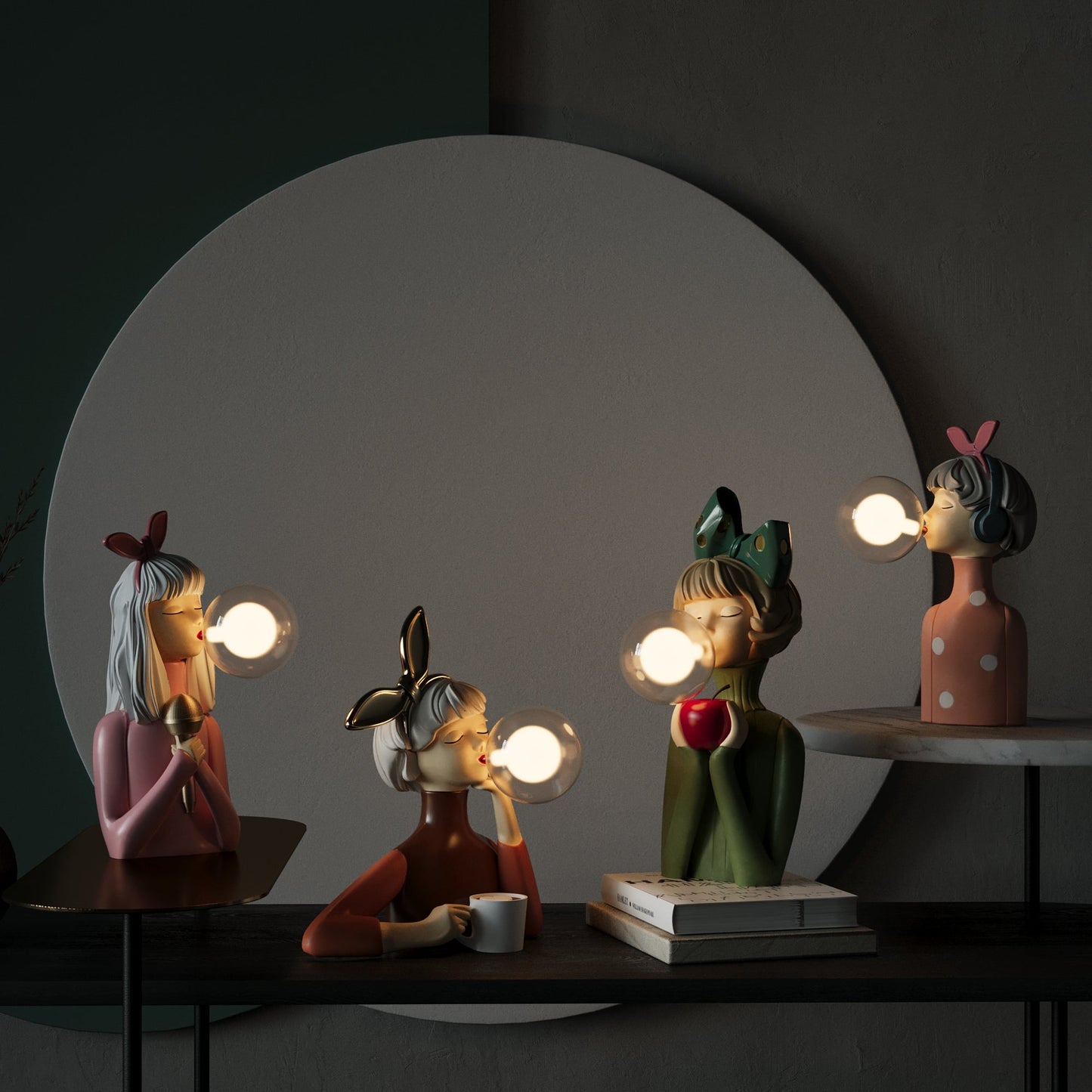 Håndlaget Bordlampe – Unik Design og Nøye Utførelse
