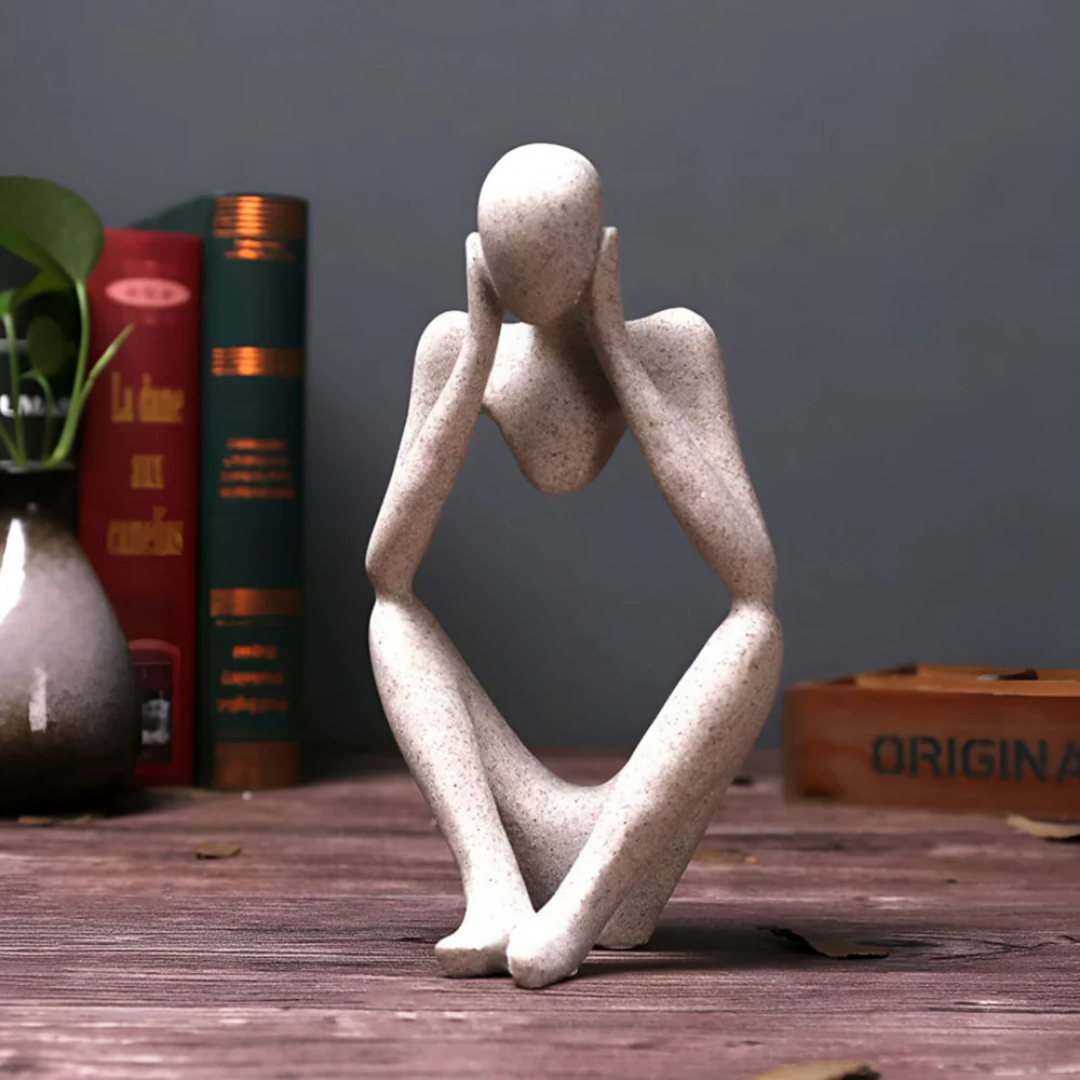 Sculptură Abstractă Gânditor – Eleganță Contemplativă și Design Modern