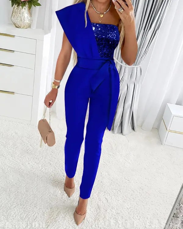 Bernice | Elegant Set – Belted Style and Glitter Detail