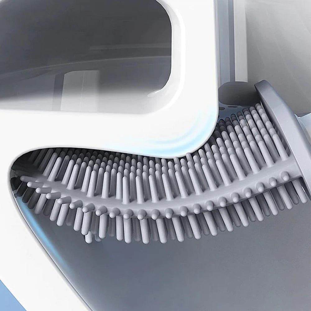 Perie De Toaletă Din Silicon Flexibil – Design Durabil Și Antibacterian