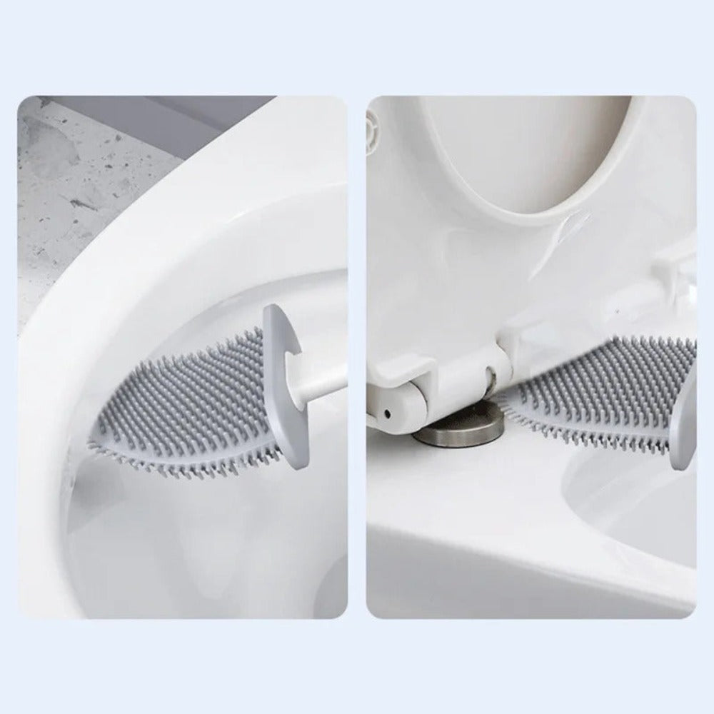 Perie De Toaletă Din Silicon Flexibil – Design Durabil Și Antibacterian