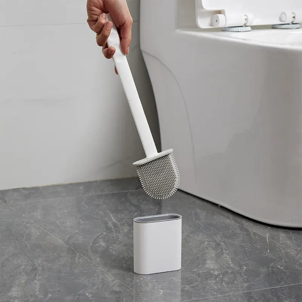 Perie De Toaletă Din Silicon Flexibil – Design Durabil Și Antibacterian
