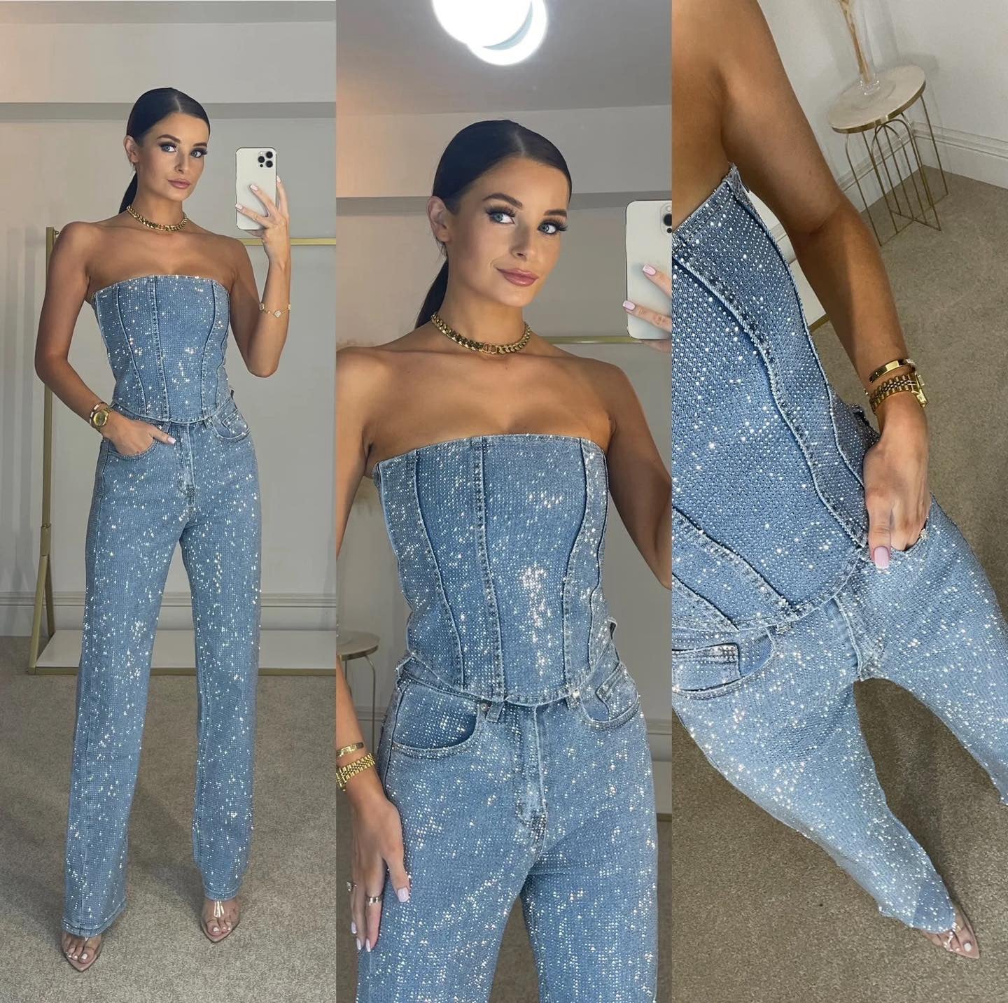 Ginia | Macacão Longo com Corpete – Glamour e Distinção