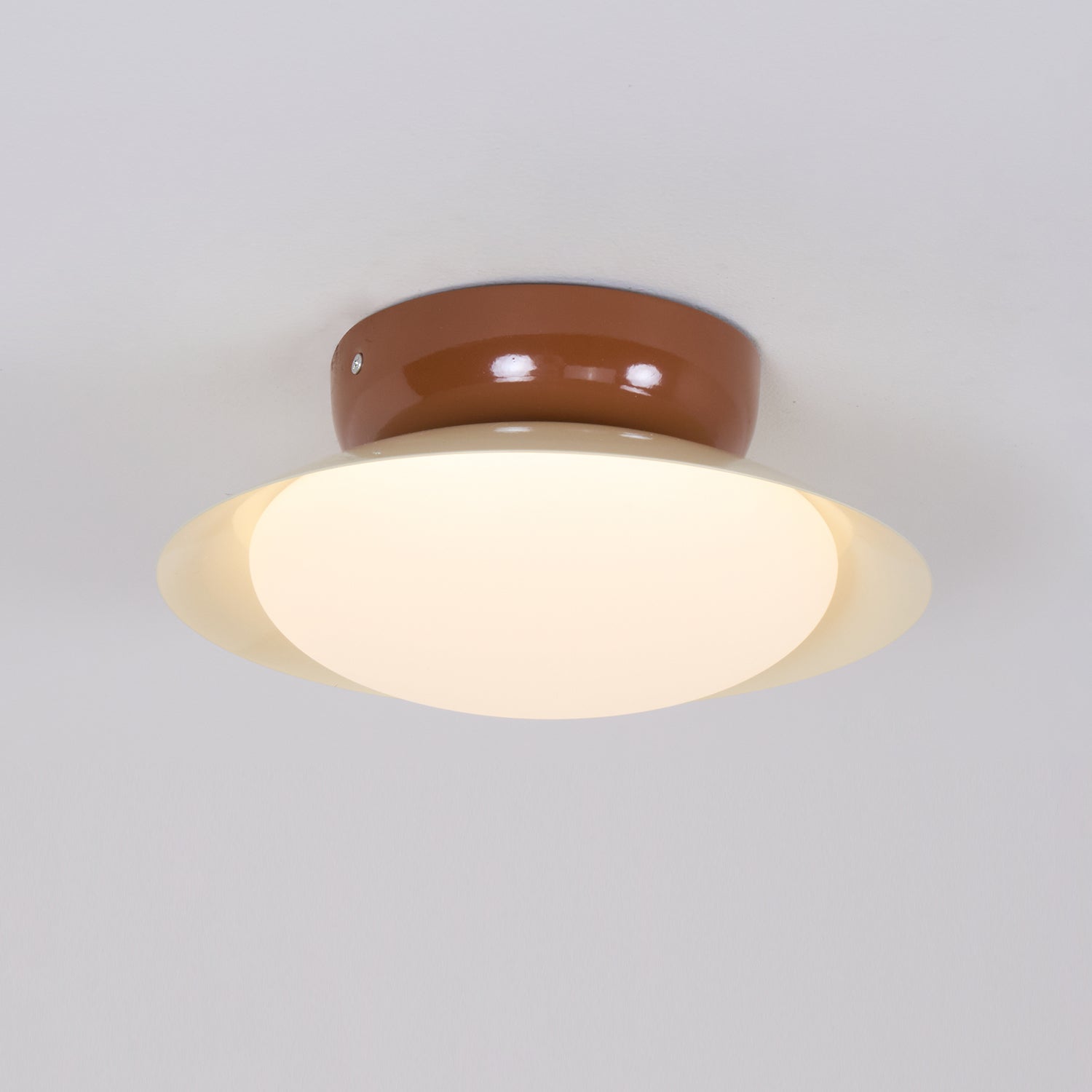 Candeeiro de teto redondo LED - Brilho natural e elegância discreta