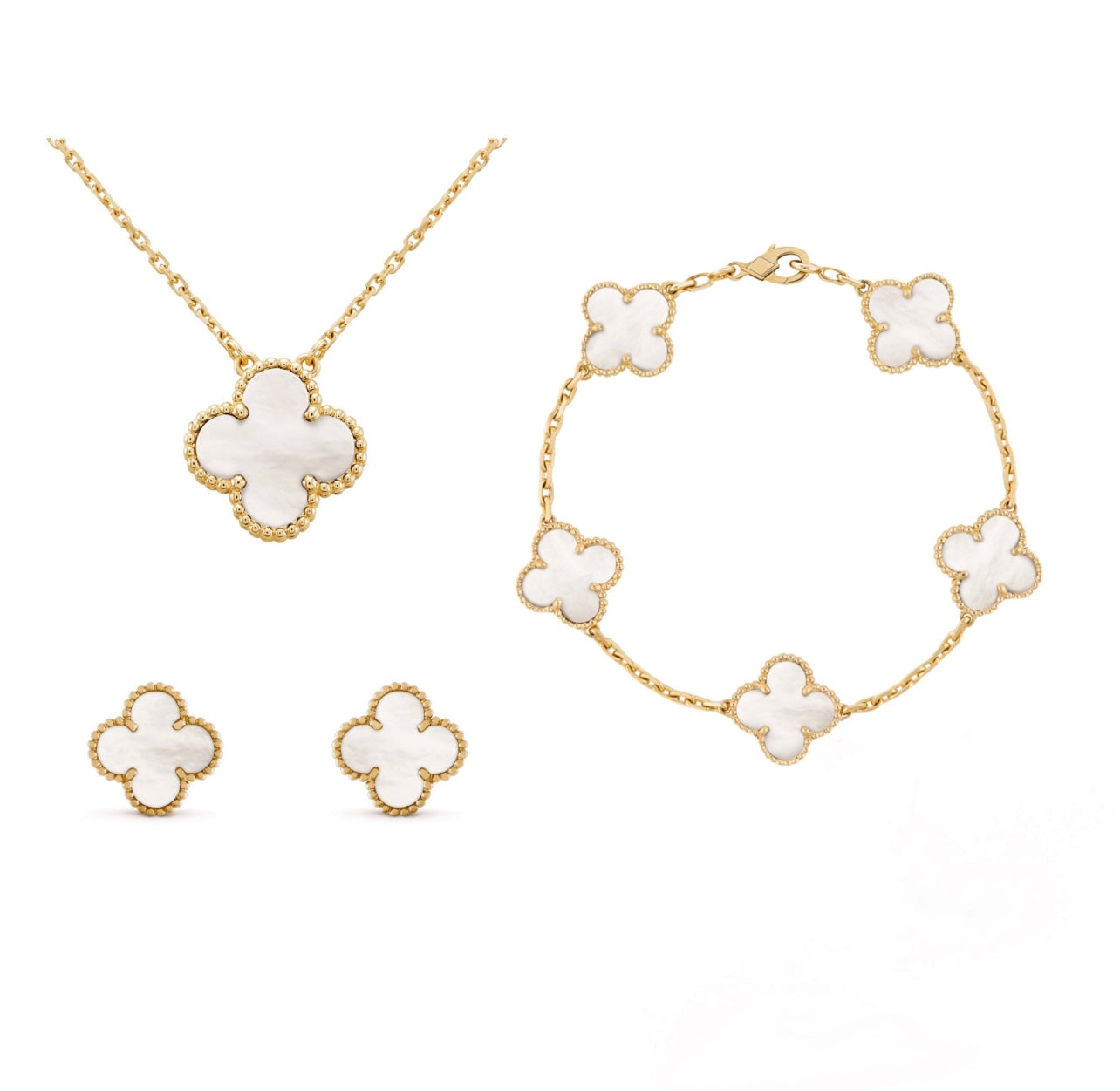 Conjunto de Joias – Elegância Dourada em Aço Inoxidável