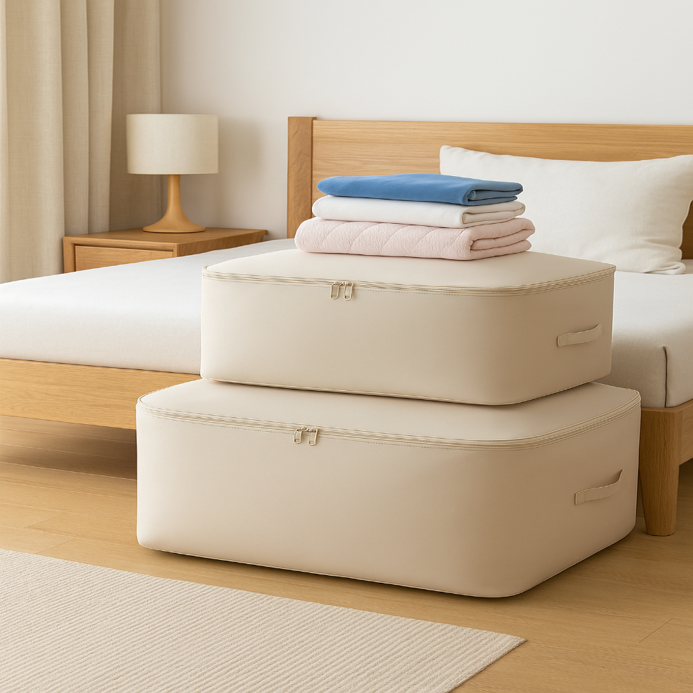 圧縮収納バッグ – 旅行でスペースを節約