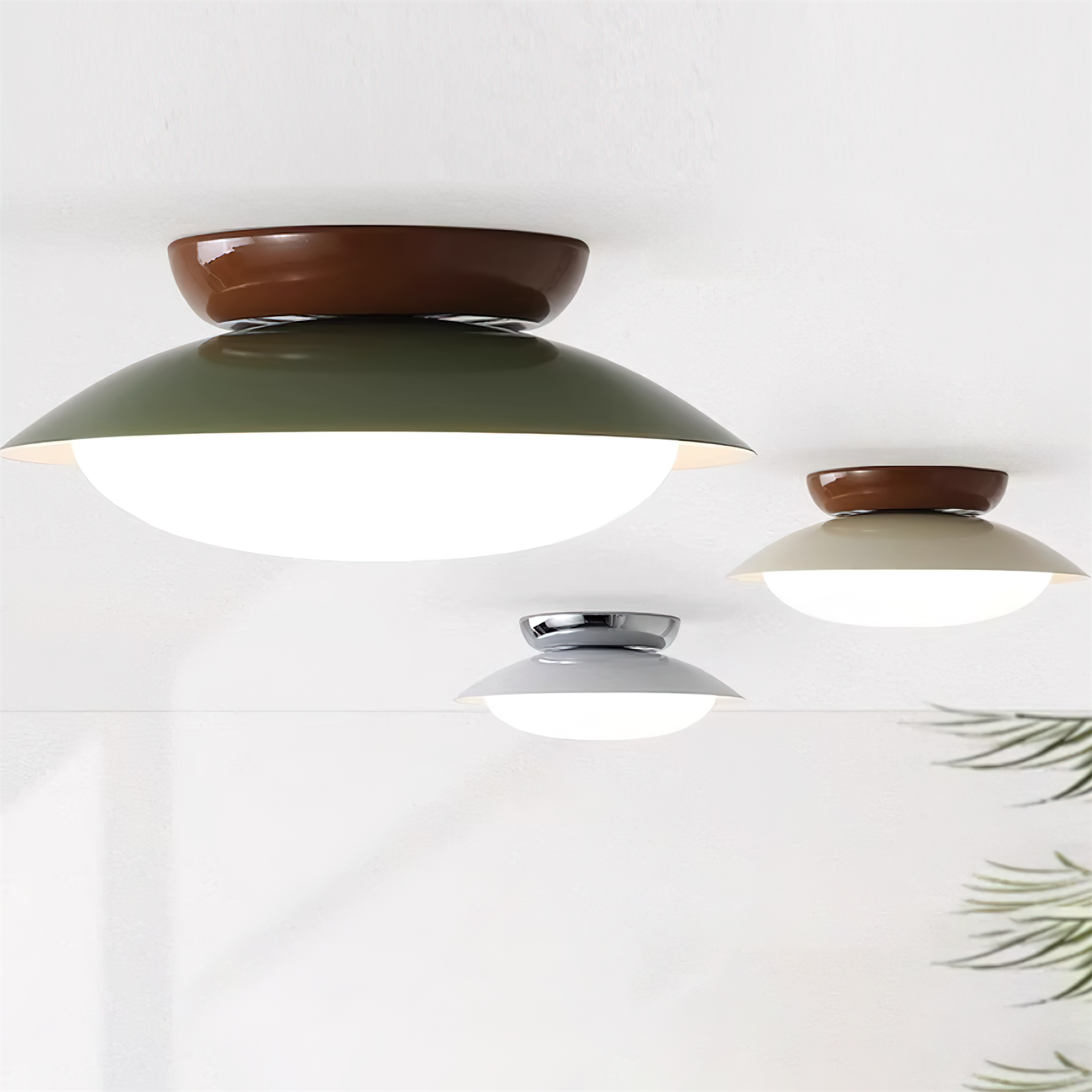 Candeeiro de teto redondo LED - Brilho natural e elegância discreta
