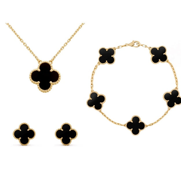 Conjunto de Joias – Elegância Dourada em Aço Inoxidável