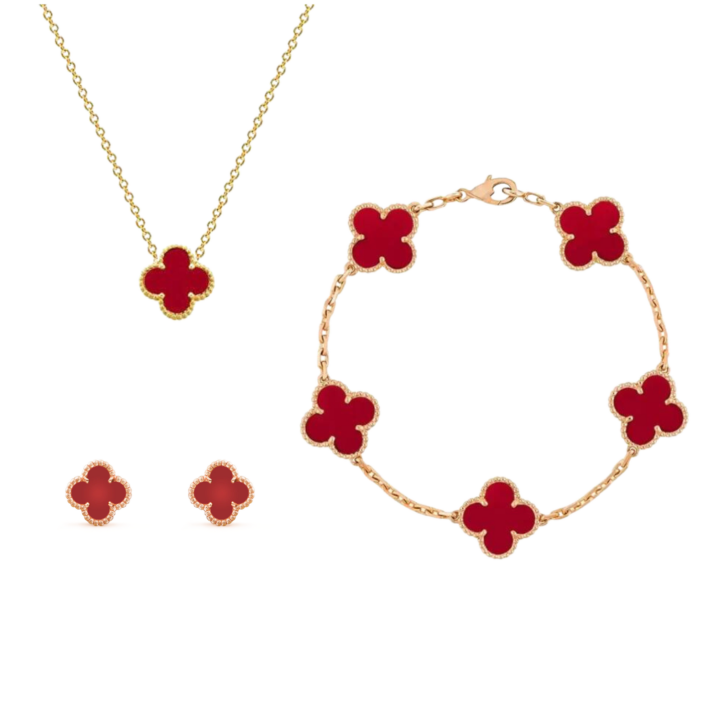 Conjunto de Joias – Elegância Dourada em Aço Inoxidável