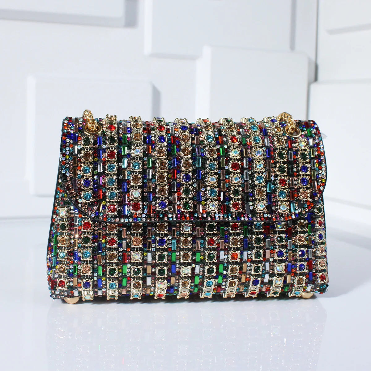 Ida | Kveldsveske Dekorert Med Rhinestones — Glitrende Eleganse For Dine Utganger