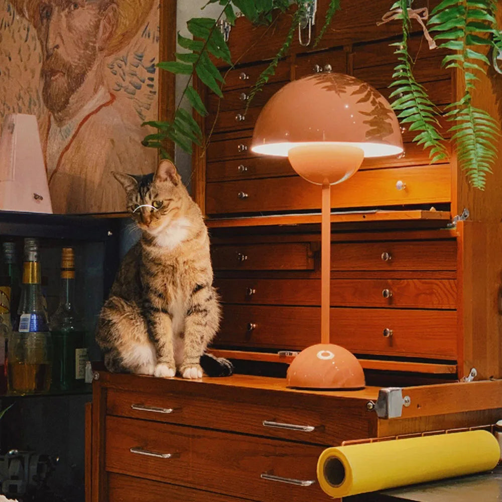 Prenosná stolná lampa – moderný dizajn a nomádské osvetlenie