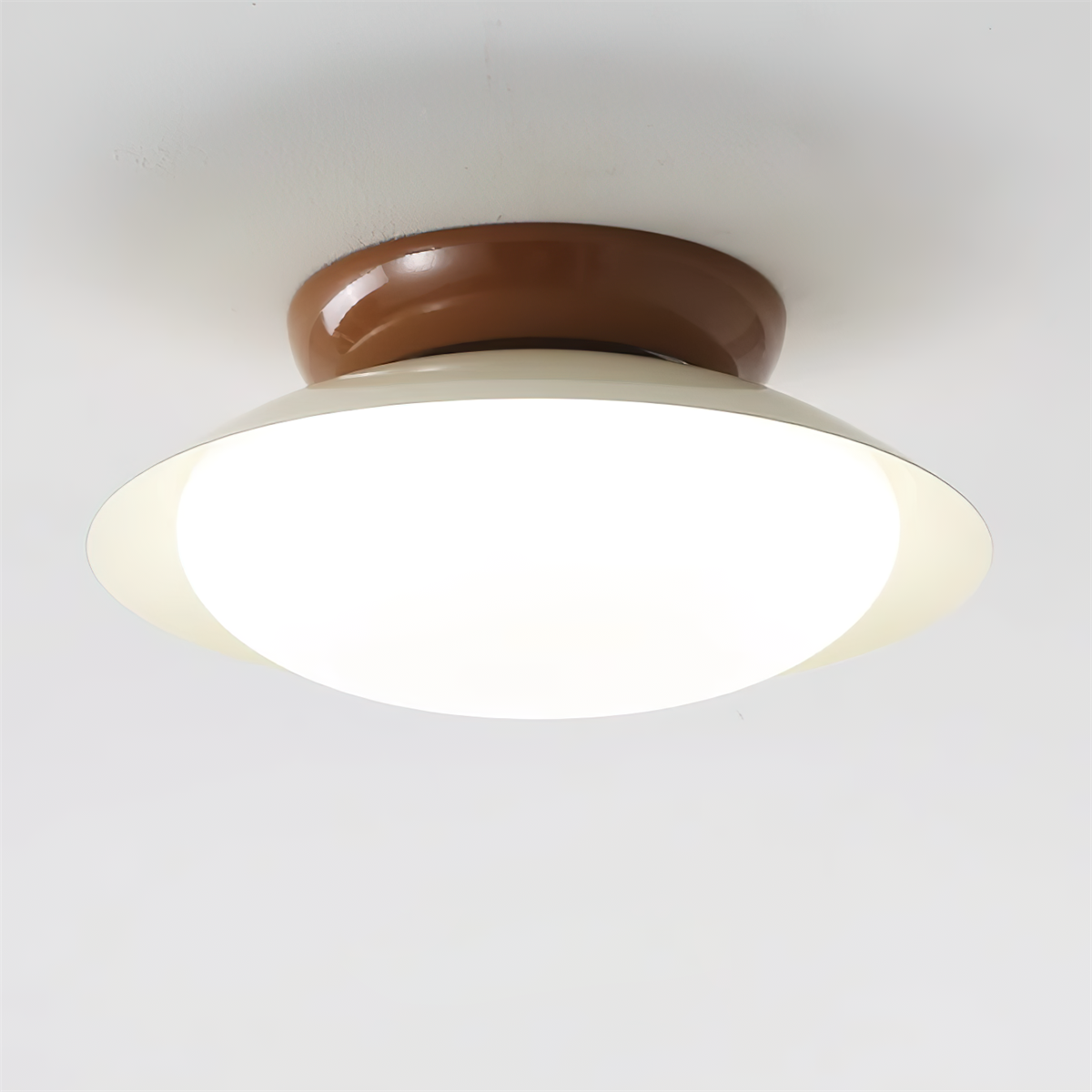 Candeeiro de teto redondo LED - Brilho natural e elegância discreta