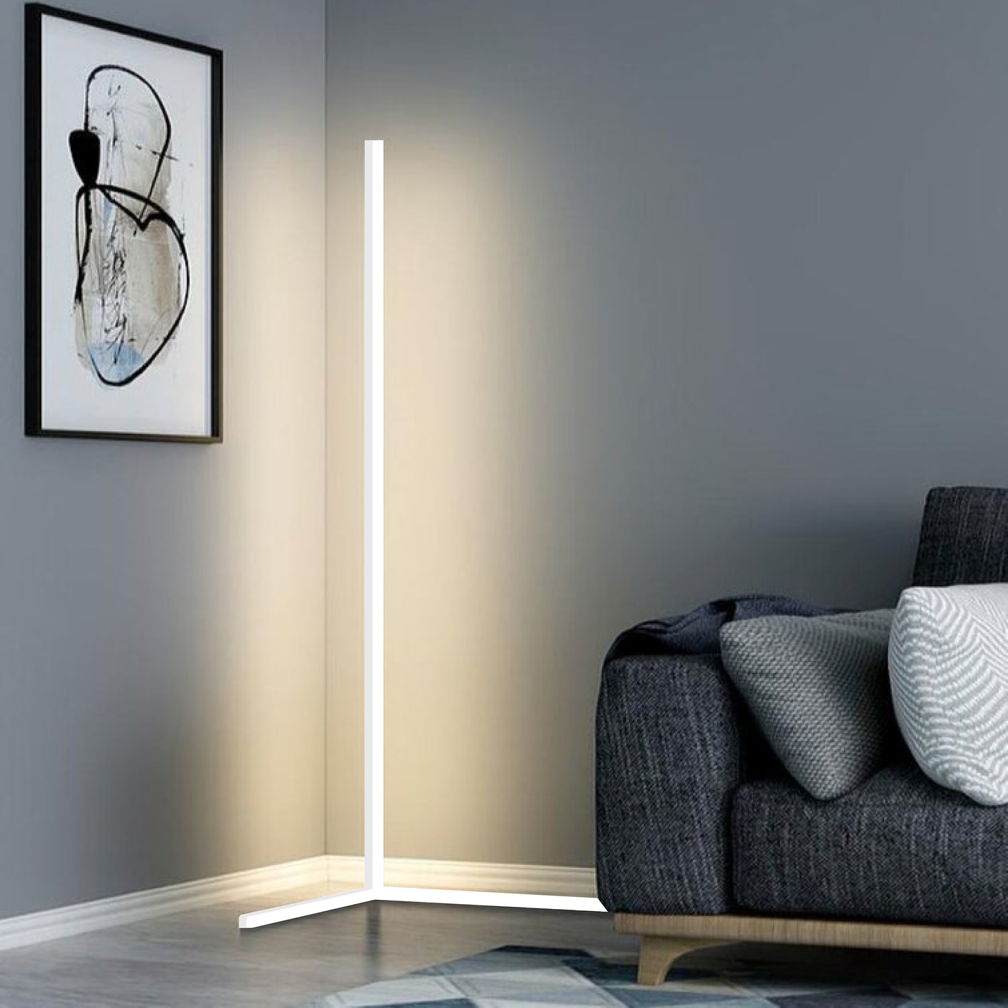 LED Hörnlampa – Stämningsbelysning och Minimalistisk Design