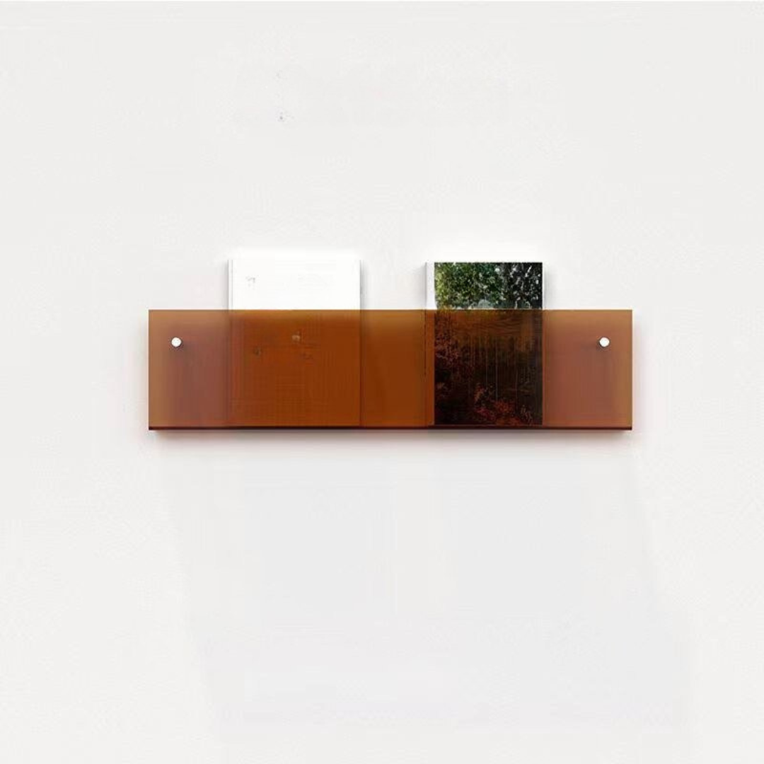 Wandrek Tijdschrift Houder Transparant – Chic En Modern Ontwerp 
