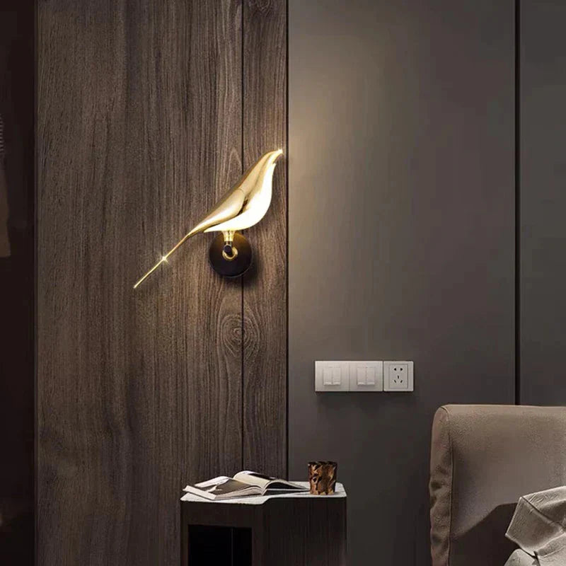Aplique de Pared Pájaro – Decoración Lumínica y Delicada 