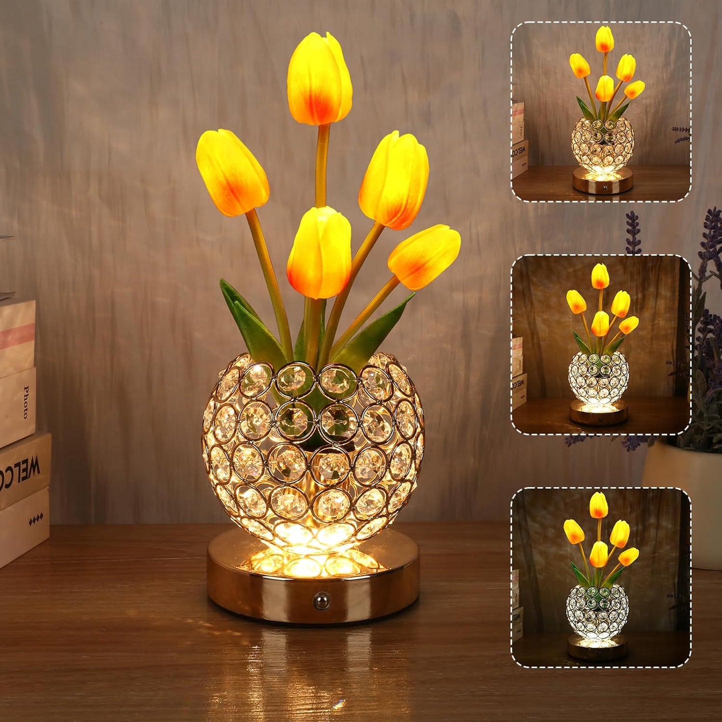 Touch Table Lamp – Elegant Crystal Shine 
