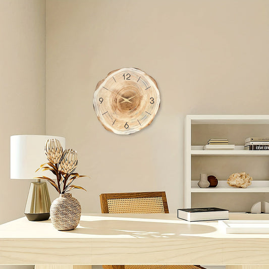 Horloge Murale Silencieuse – Texture Réaliste Et Design Élégant