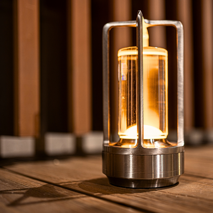 Oppladbar Bordlampe – Dempet Lys Og Tidøst Stil 