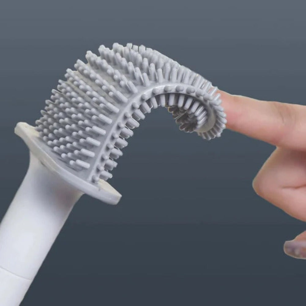 Flexibele Siliconen Toilettborstel – Duurzaam en Antibacterieel Ontwerp 