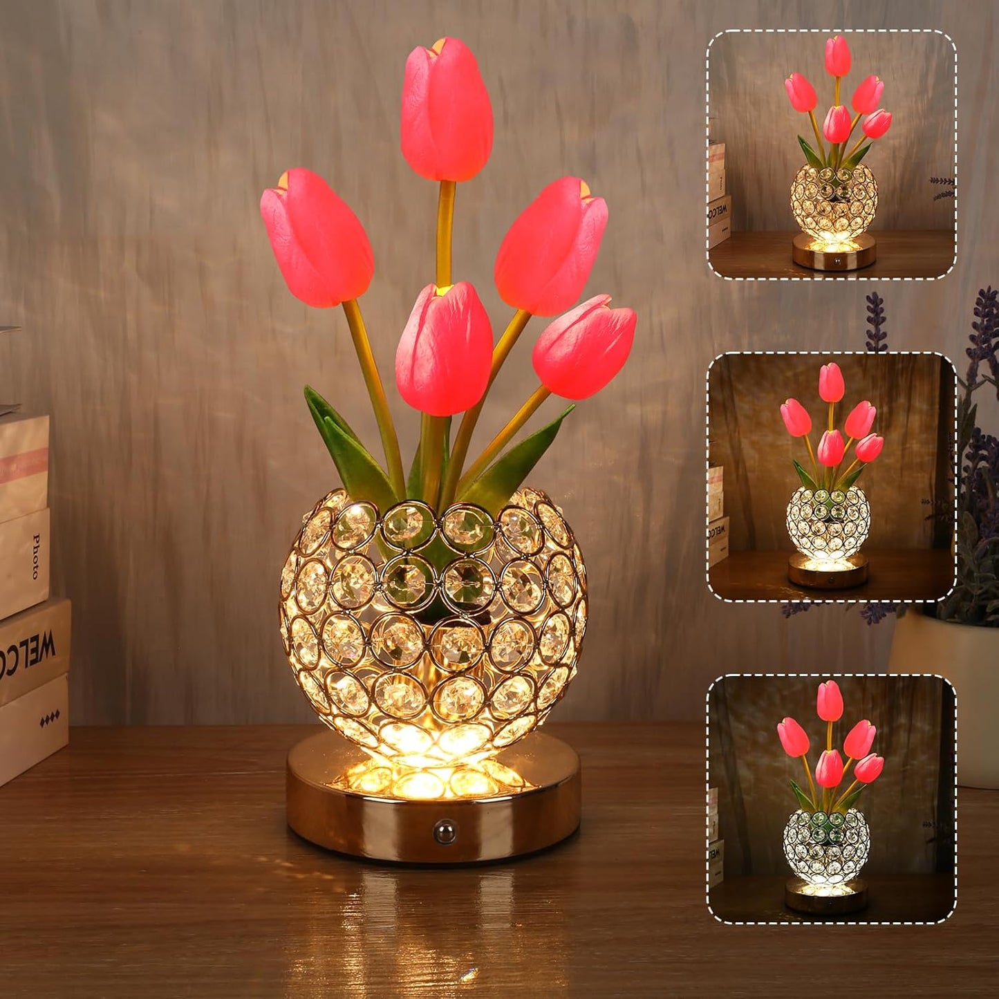Touch Table Lamp – Elegant Crystal Shine 