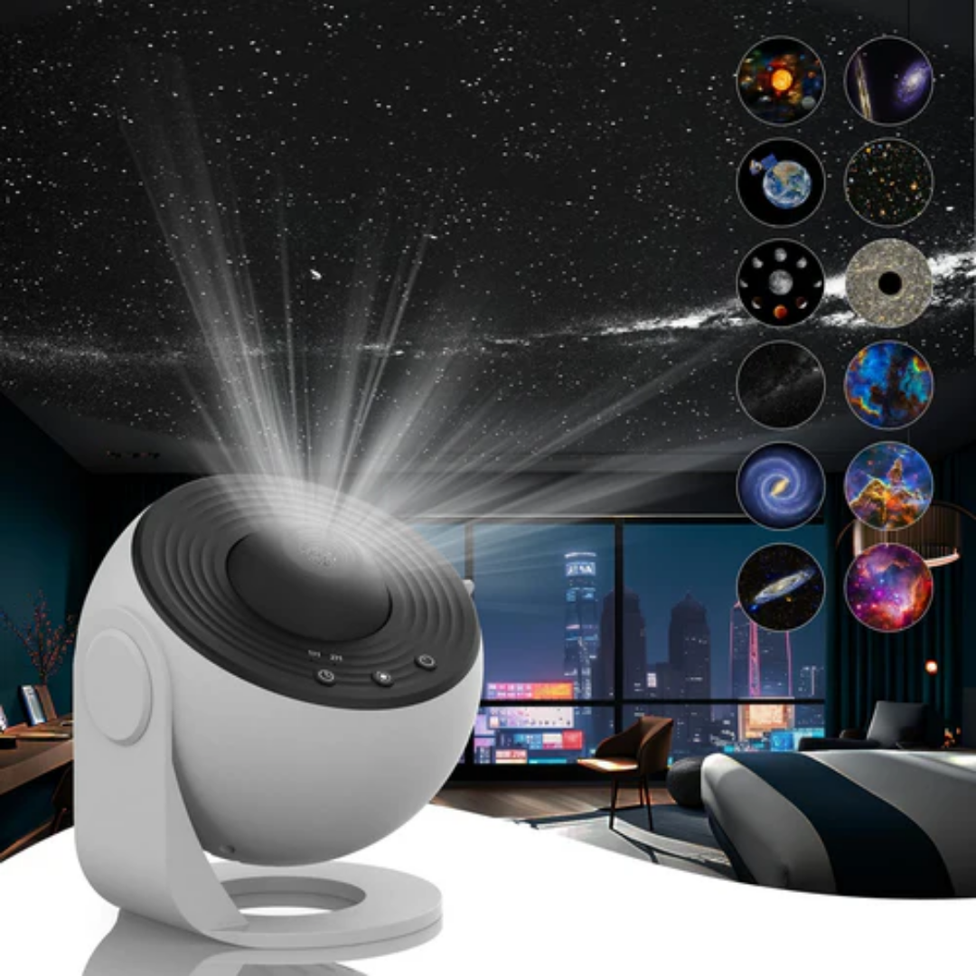 Lampa Projektor Rotacyjny – 360° Marzenia Stellarnego w Domu 