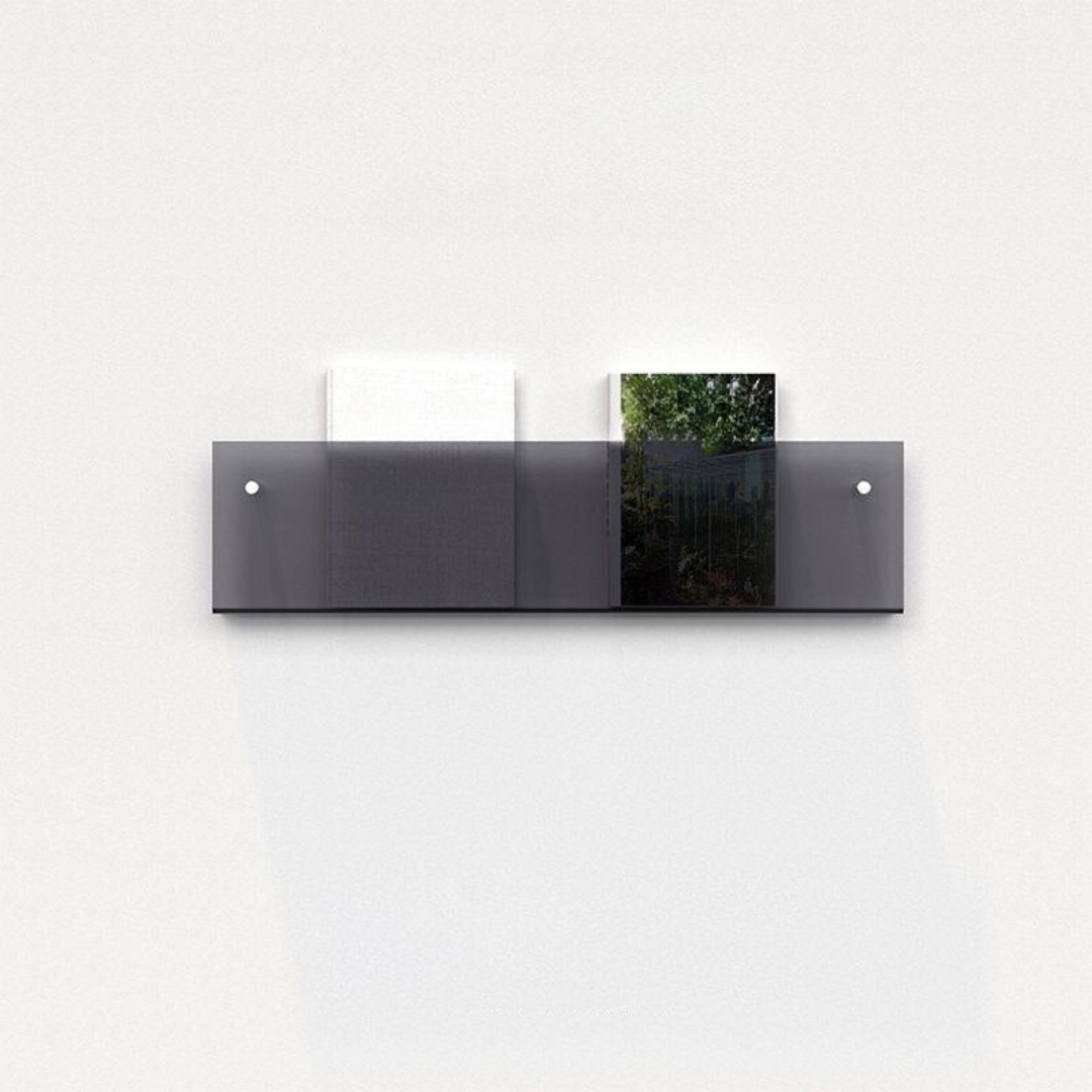 Wandrek Tijdschrift Houder Transparant – Chic En Modern Ontwerp 
