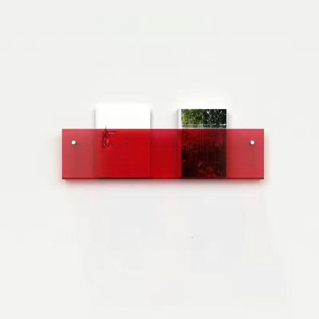 Wandrek Tijdschrift Houder Transparant – Chic En Modern Ontwerp 