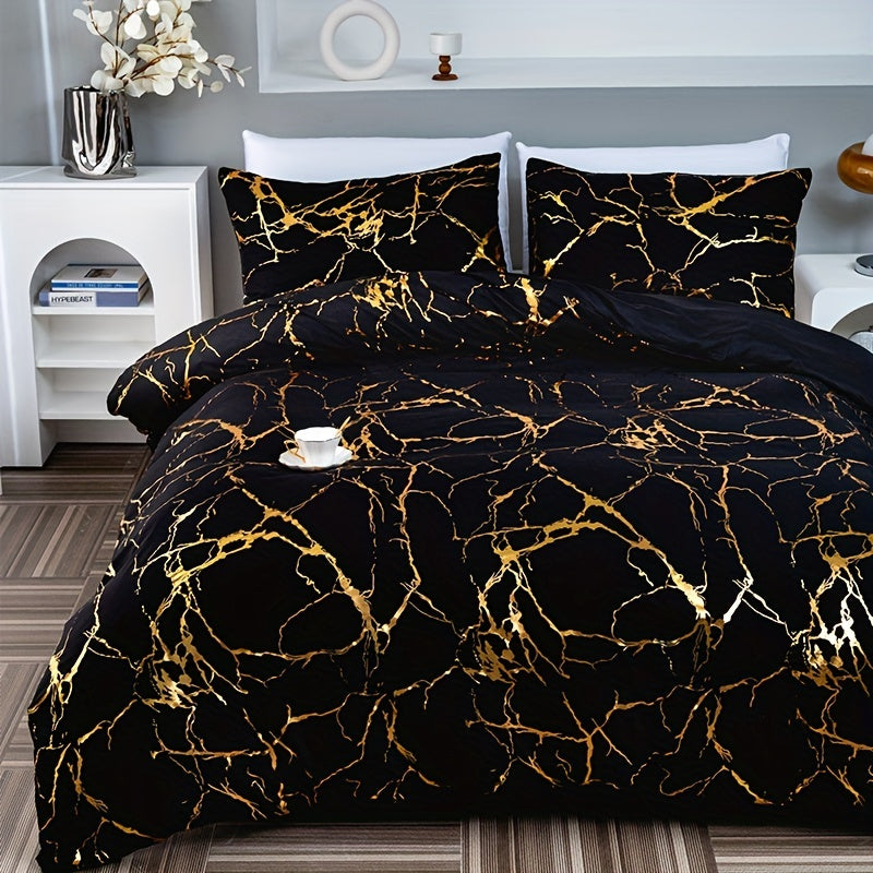 Copertura Piumone Marmorizzata – Eleganza Minerale e Comfort Raffinato 