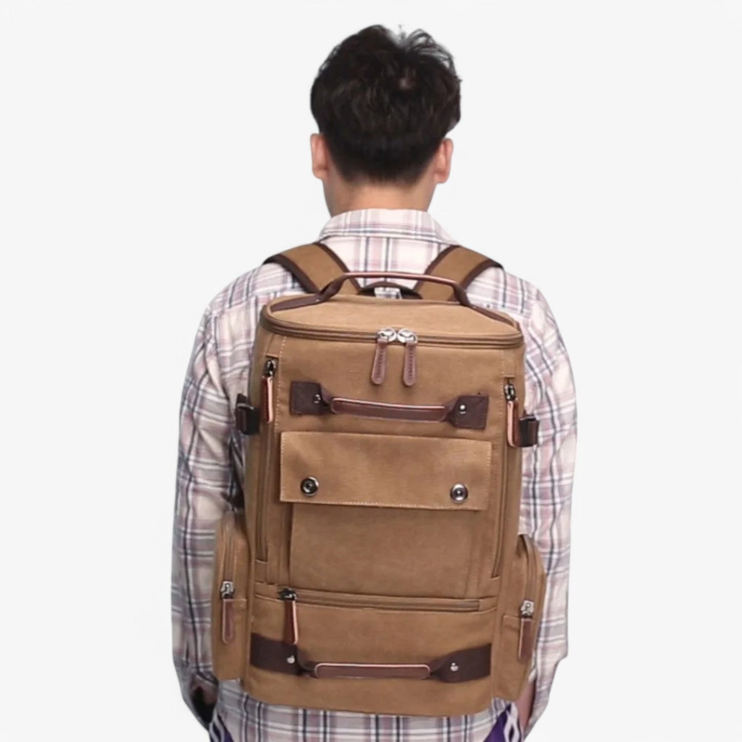 Vintage Rucksack mit Laptopfach 