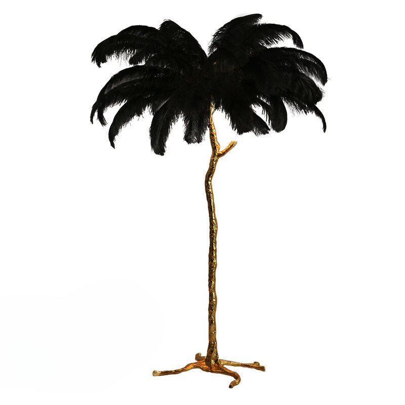 Luxueuze Zonne Lamp – Elegante Veer Lampenkap 