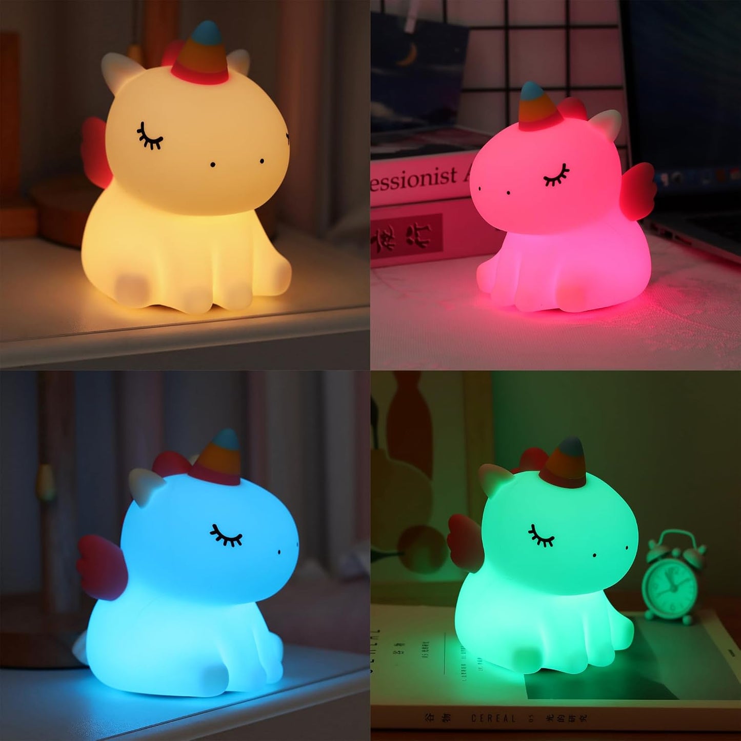 Luz Nocturna Unicornio – Luz Reconfortante y Sueños Encantados 