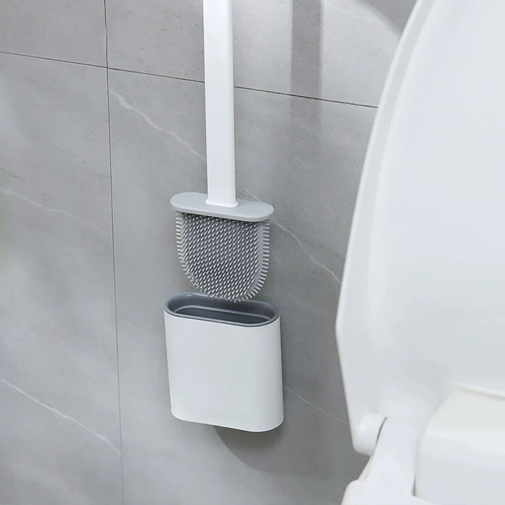 Flexibele Siliconen Toilettborstel – Duurzaam en Antibacterieel Ontwerp 