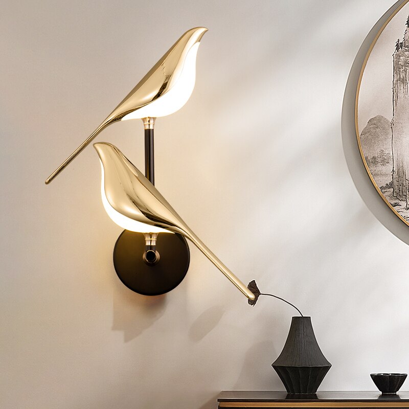 Aplique de Pared Pájaro – Decoración Lumínica y Delicada 