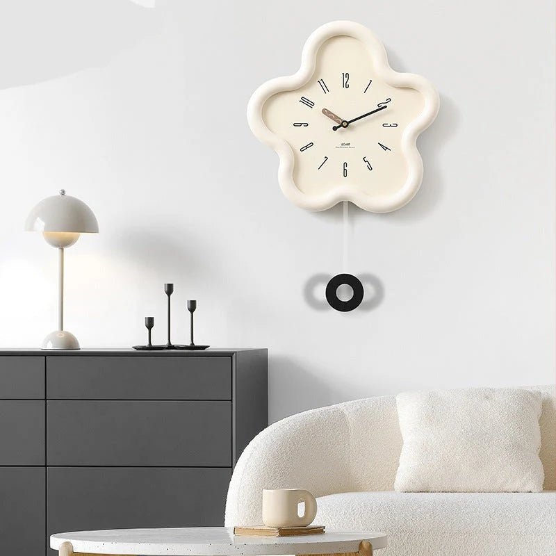 Väggklocka Blomur 3D – Dekorativ Elegans Och Modern Stil 