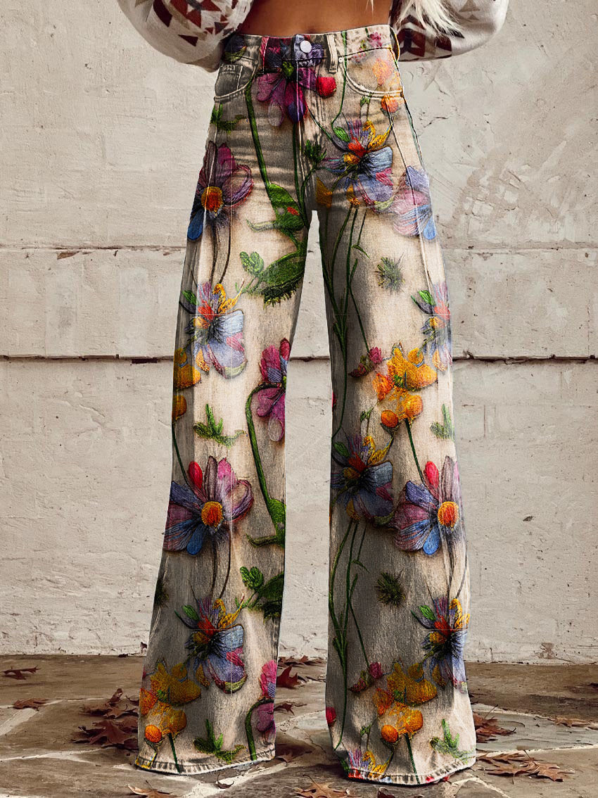Carine | Kleurrijke Broek – Moderne Comfort en Trendy Snit 