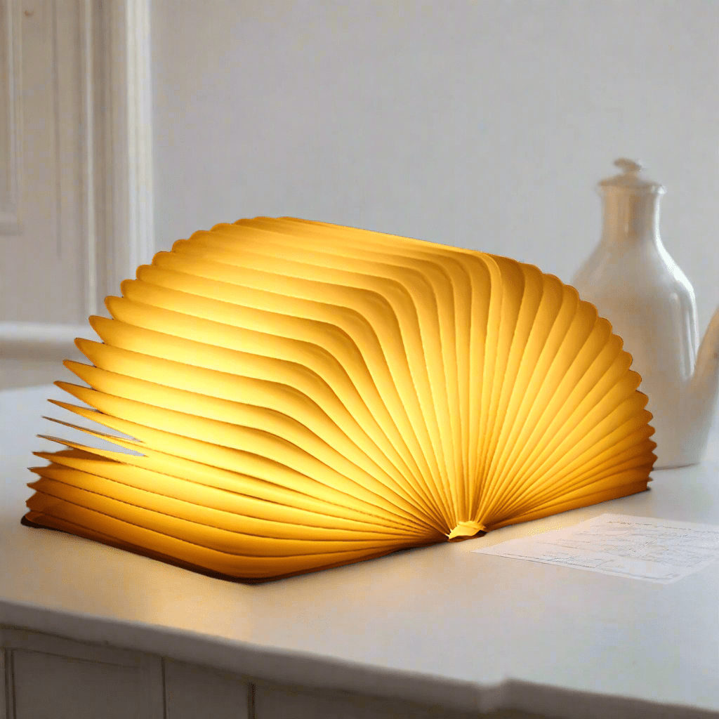 Bordlampe i bokform – Originalitet og eleganse 