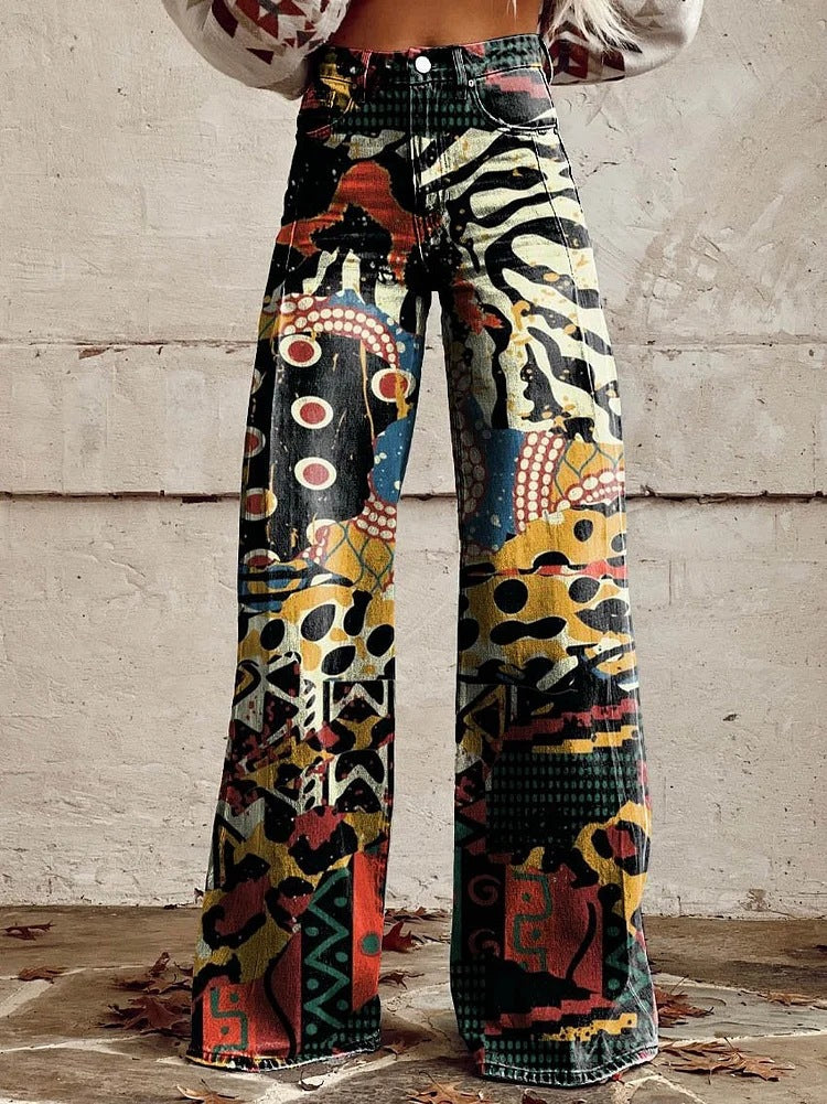 Carine | Kleurrijke Broek – Moderne Comfort en Trendy Snit 