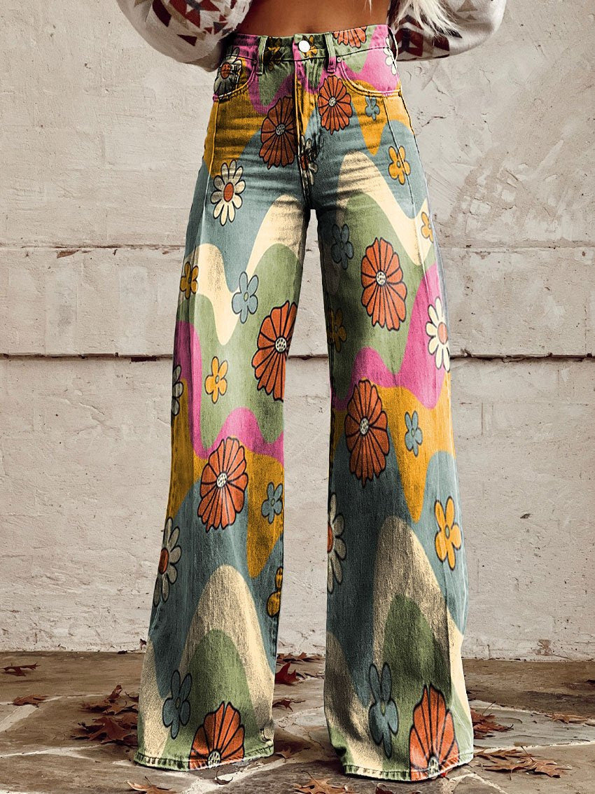 Carine | Kleurrijke Broek – Moderne Comfort en Trendy Snit 