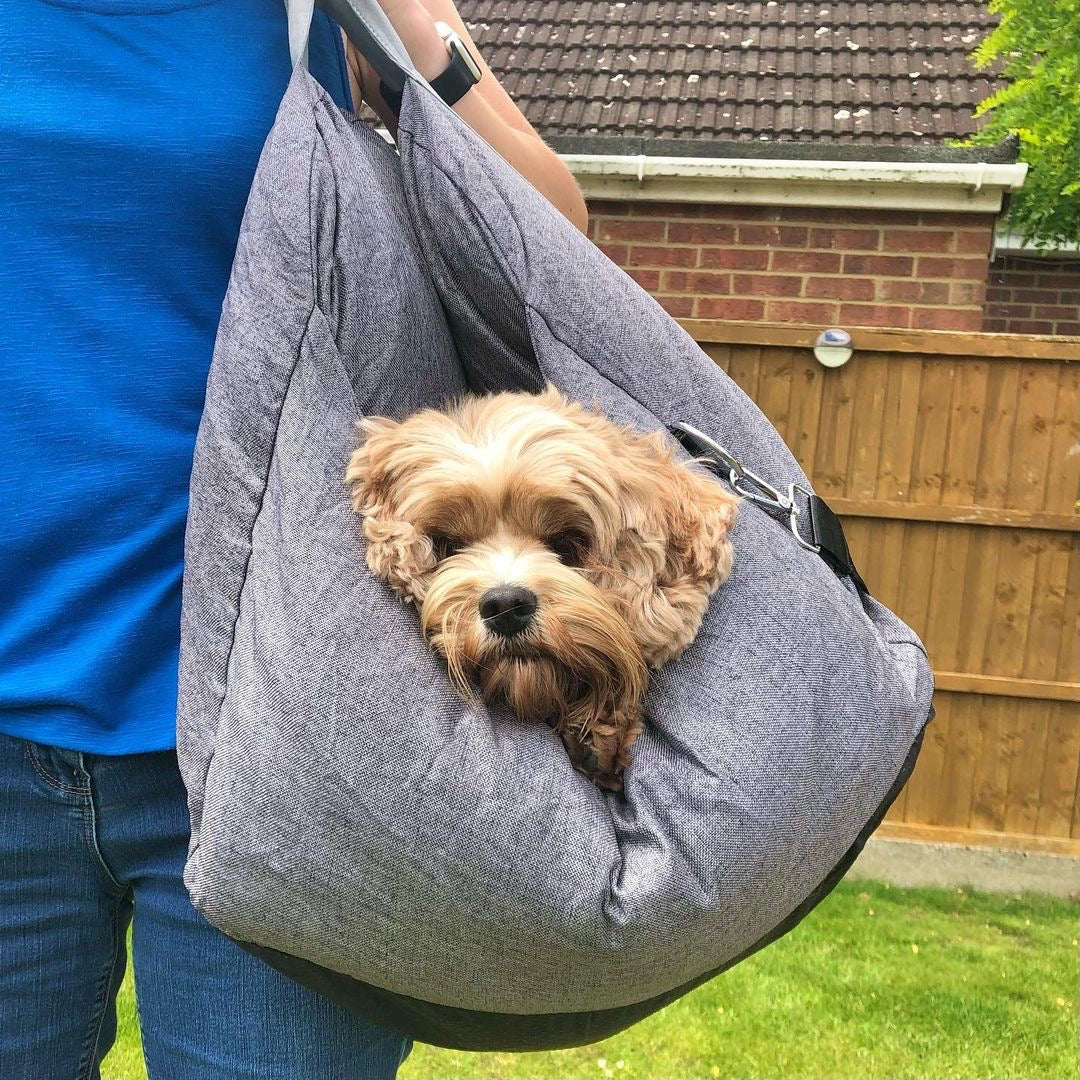 Cama de viagem calmante para cães - Descanso tranquilo e fácil de transportar