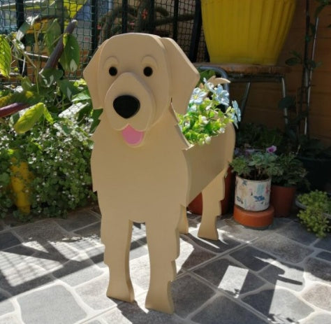 犬の形をしたオリジナルプランター 