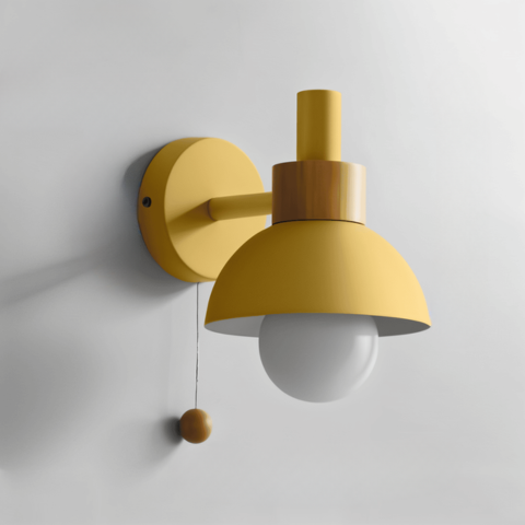 Lampă de perete pastel cu întrerupător - iluminare moale și stil modern