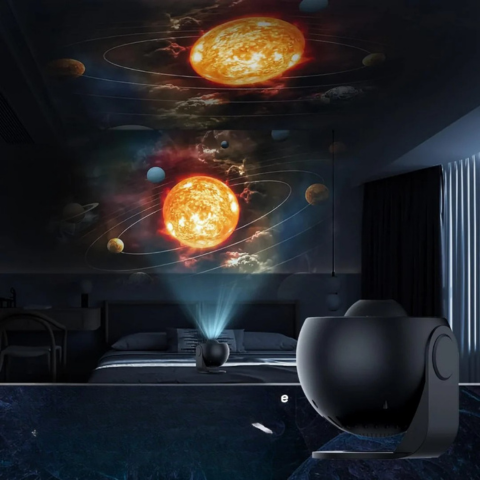 回転プロジェクターランプ – 360°の星空の夢を家で 