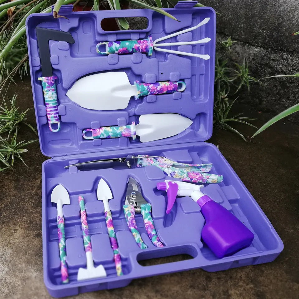 Conjunto de Ferramentas de Jardinagem 10 Peças — Perfeito Para a Manutenção do Jardim 