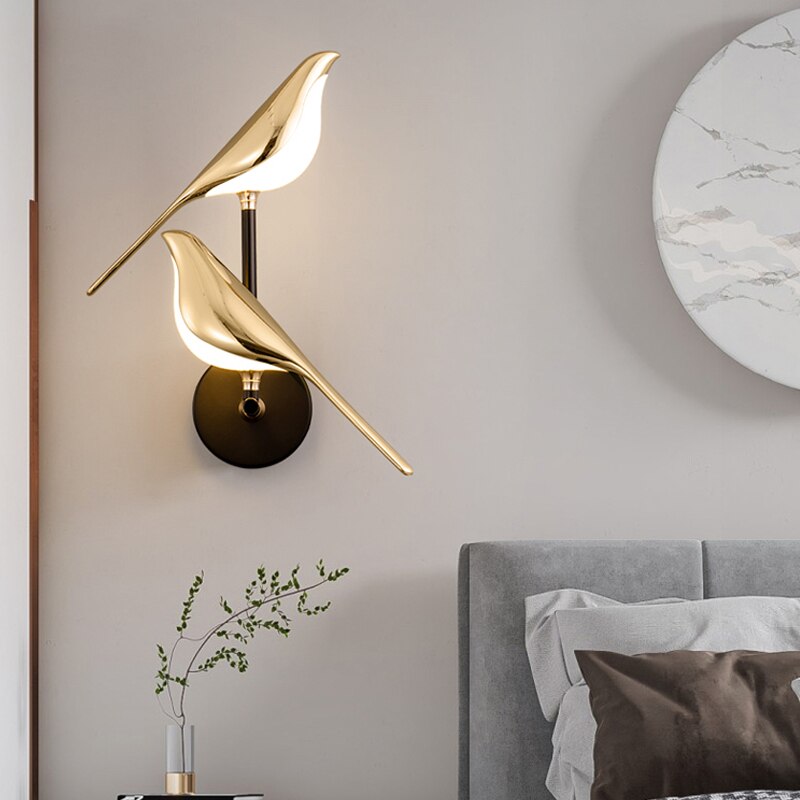 Aplique de Pared Pájaro – Decoración Lumínica y Delicada 