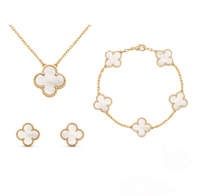 Conjunto De Joyas   – Élegancia Dorada En Acero Inoxidable 